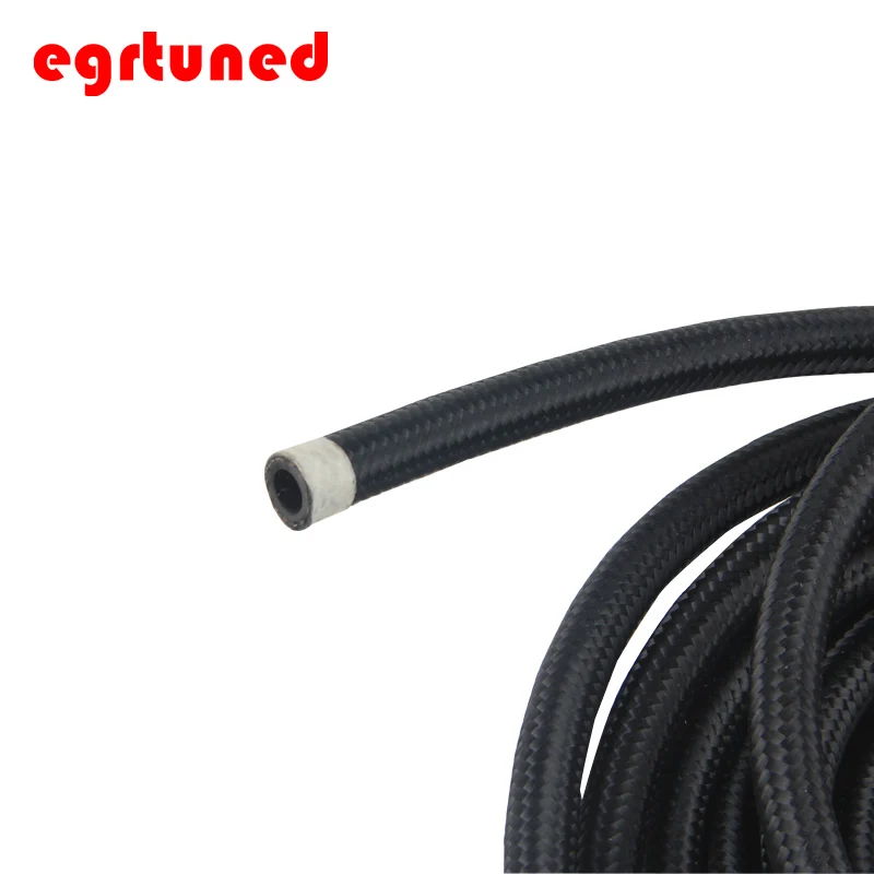

AN4 auto universal Nylon stainless steel braided fitting fuel supply hose fuel line knitted hose doubled braided hose