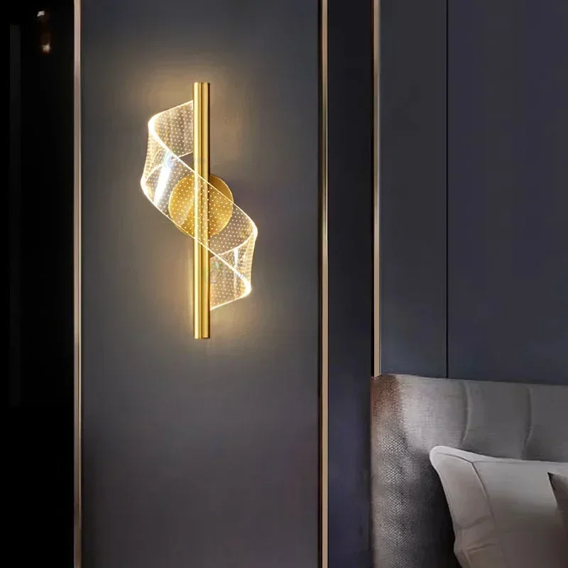 Modern LED Wall Lamp Indoor Lighting for Bedroom Bedside Parlor Background Wall Light Modern Indoor Decoration Sconces wall sconces light led wall lamp wall lamp