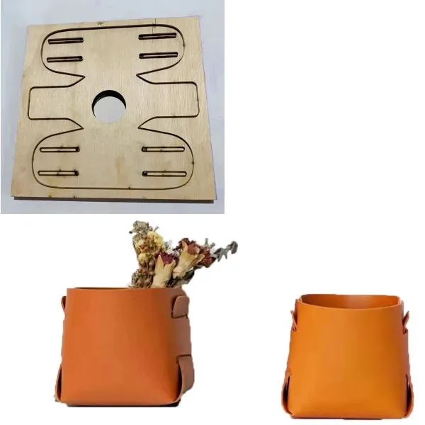 

Кожаный нож ручной работы, форма, искусственная, для хранения кистей для макияжа, ведро для хранения, корзина, нож, пресс-формы, пресс-формы