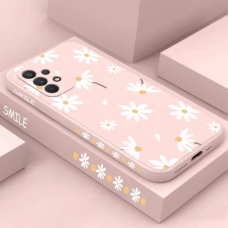 White Sunflower Silicone Phone Case - Shatterproof Camera Protection with Thin Soft Back Cover