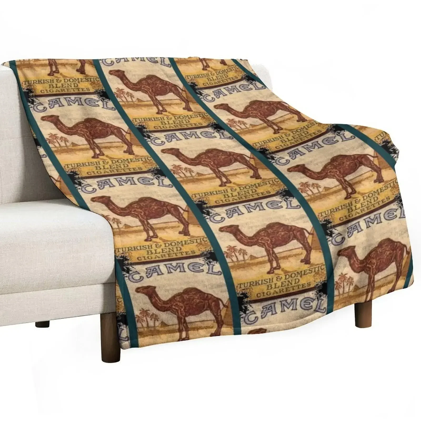 

Camel Cigarettes Throw Blanket for sofa blankets and throws Picnic Plaid Blankets
