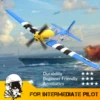 VOLANTEXRC RC Plane 400mm Zero/P51 Mustang /BF109/Spitfire RTF Airplane with Xpilot Stabilization System One Key Aerobatic 4
