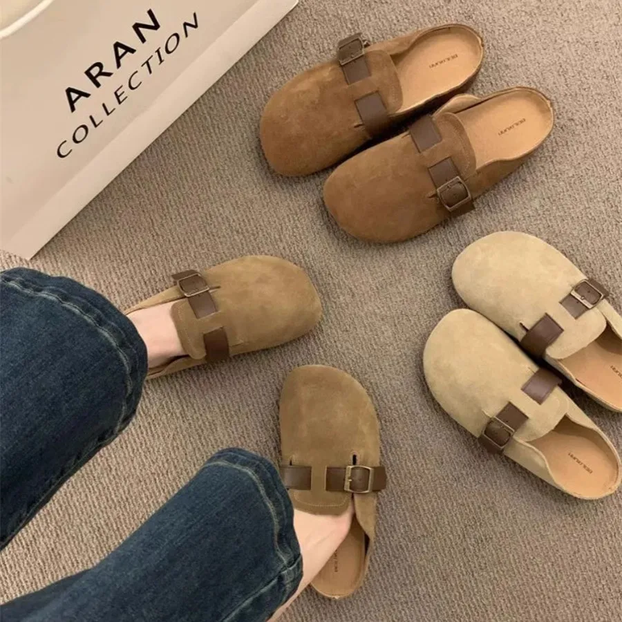 

Женские туфли-лоферы из флока, на платформе и низком каблуке