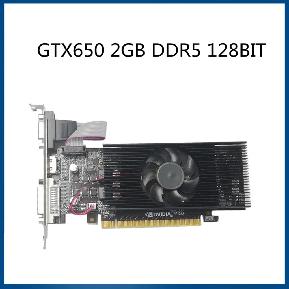 New GTX650 2GB DDR5 Desktop Computer Graphics Card,Home Desktop Computer Video Card, Cost-Effective Choice GTX 650 display card for pc Graphics Cards