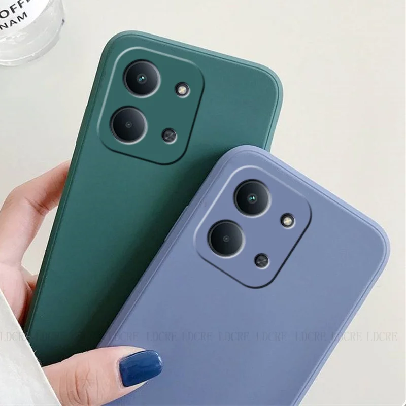 Xiaomi Poco C85 Shockproof Liquid Silicone Phone Case - Soft TPU Armor Cover
