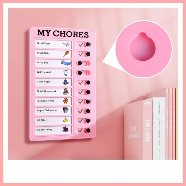 4 Pieces to Do List Checklis Boards Plastic RV Chore Chart Memo Boards  Detachable Message Board Checklist Slider Schedule Planning Boards with 8