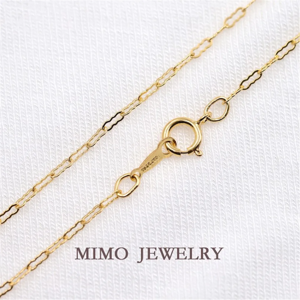 

USA 14K Gold Filled cloud chain finished necklace clavicle chain bath wear color