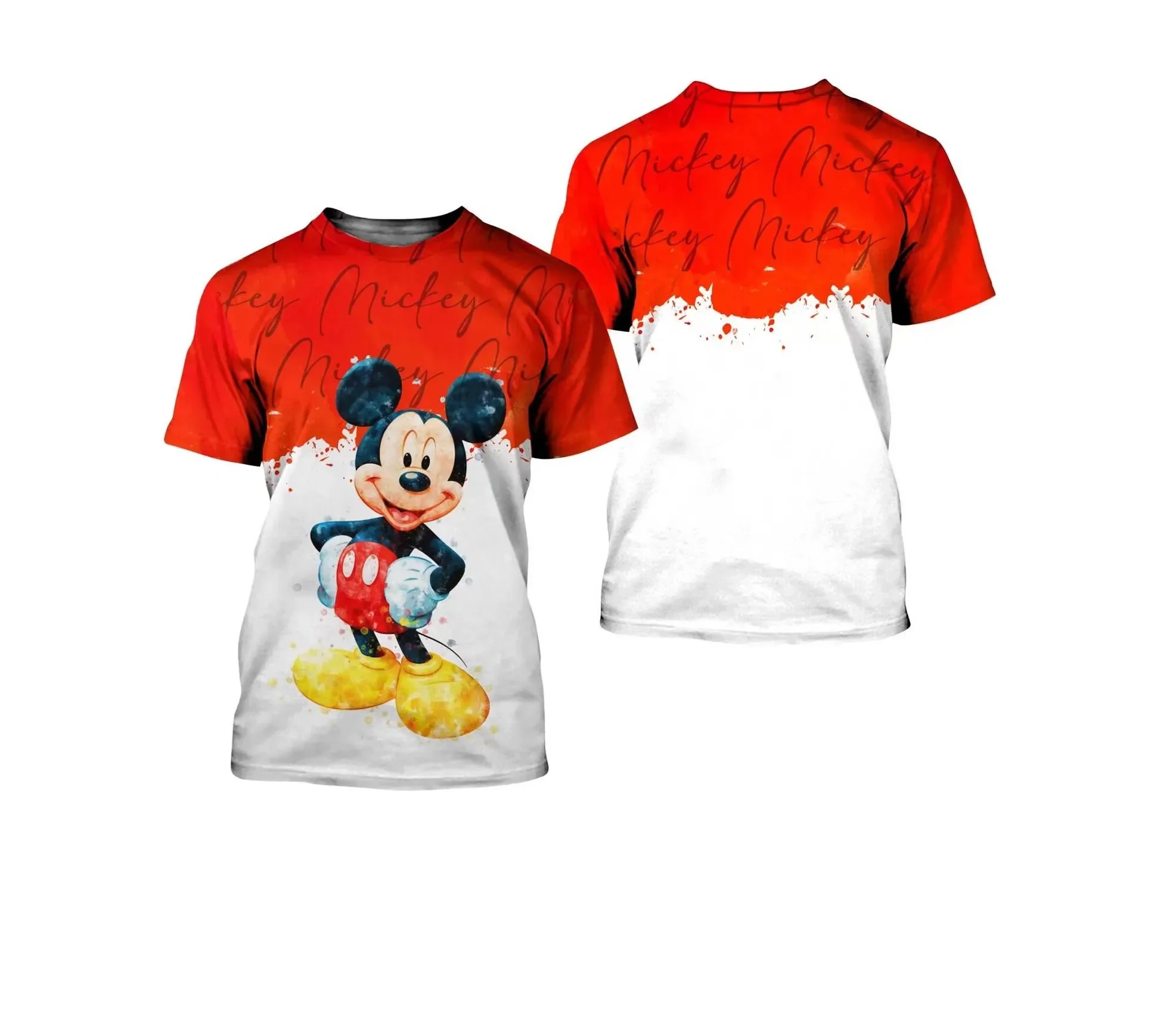 2024 Disney Minnie Mouse Disney Cartoon Comic 3D Printed Design Men Women Street Casual Couple Top T-shirt 4