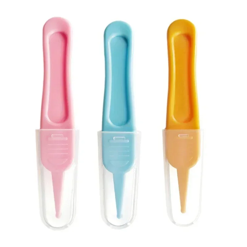Nasal Tweezer 1/2/3/4pcs Baby Dig Booger Clip Infants Ear Nose Navel Clean Tool Kid Safety Tweezers Cleaning Forceps Toddler Nasal Cavity Care