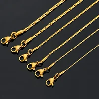 Noble Stainless Steel Gold Color Link Chain Waterproof Choker Necklace High Quality Jewery 4