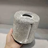 Sparkling Diamond Roller Tissue Box Circular Roll Paper Home Decor Living Room Bedroom Tissue Storage Box Bathroom Accessories 3