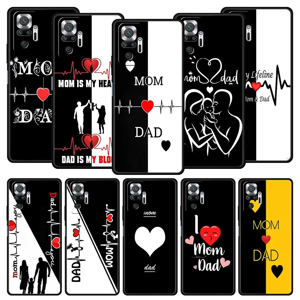 Cute Couple Letters Art Soft TPU Phone Case