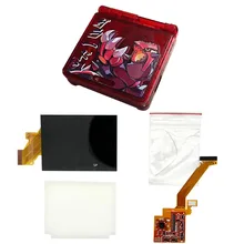  Pre-Laminated IPS V3 Backlight LCD Screen Kits for GBA SP with New Colors Ｈigh Ｑuality Pre Cut Housing Shell and Accessory Sets 
