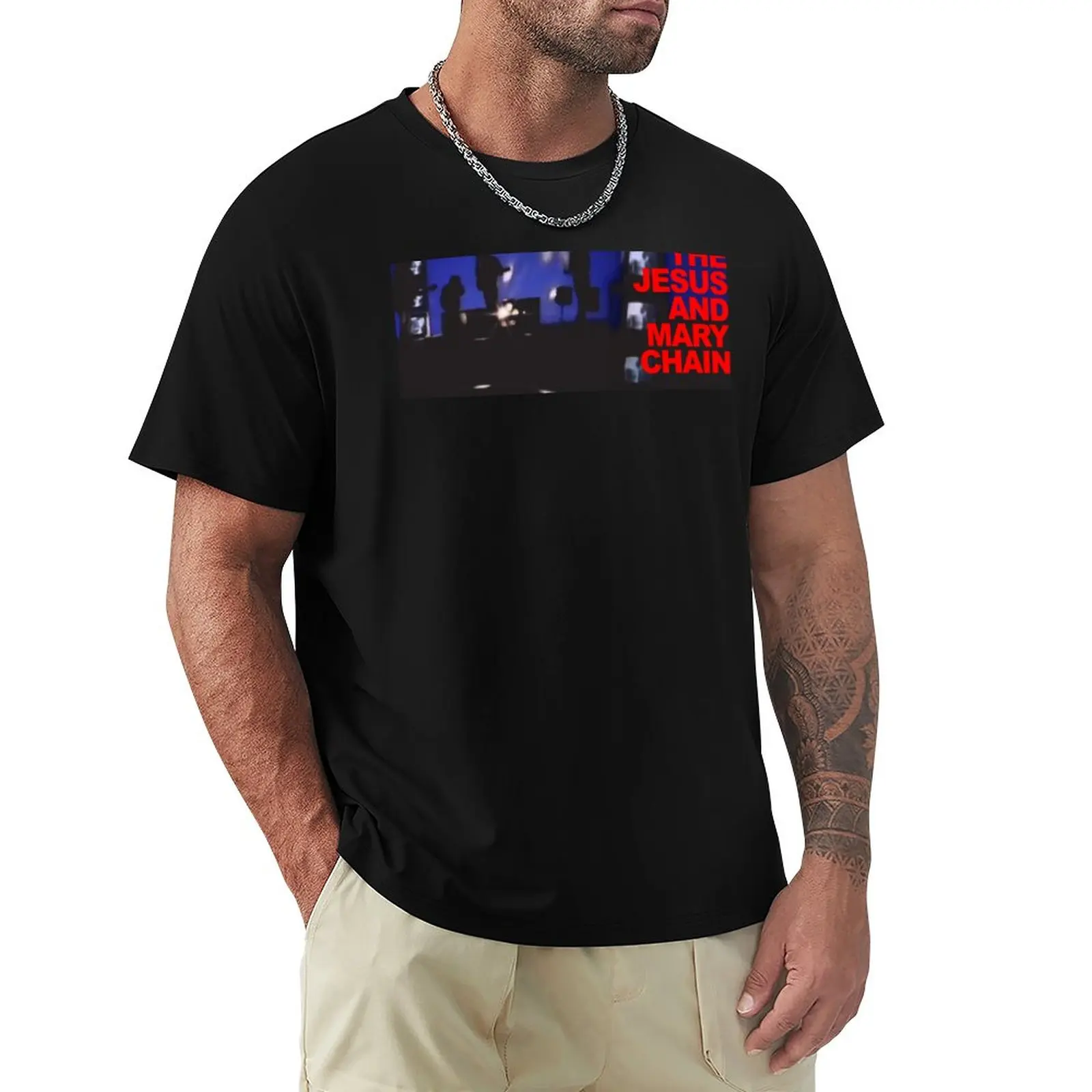 The Jesus And Mary Chain T-Shirt Summer Top Sweat Men Workout Shirt