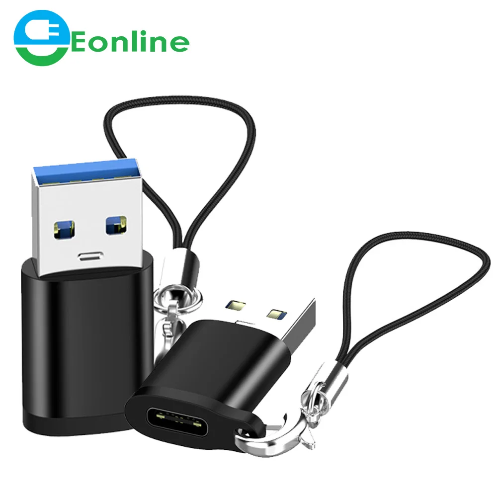 

EONLINE USB 3.0 to Type C OTG Adapter USB C Type-C Charge Converter Adapter For Samsung Galaxy Xiaomi Huawei Oneplus 7t USB-C