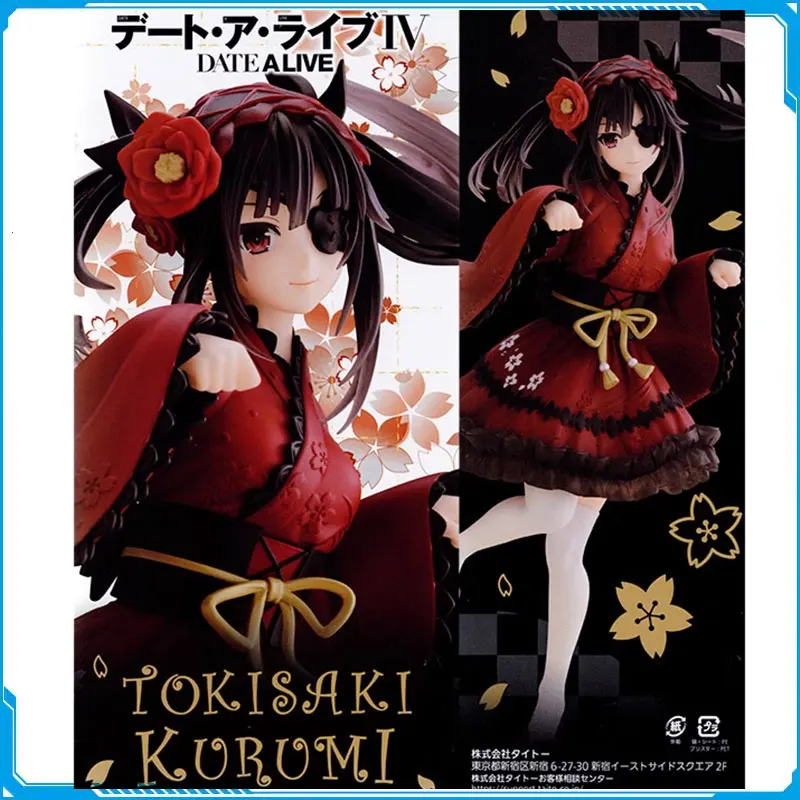 

TAITO Original Coreful Anime Date A Live Tokisaki Kurumi Japanese Goth PVC Action Figure Collectible Model Toys