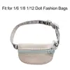 Vest Cloth Bag PU Leather Bag Purse Dollhouse 1/6 1/8 1/12 Dolls Backpack OB11 Doll Accessories Kids Toys Fashion Accessory 6