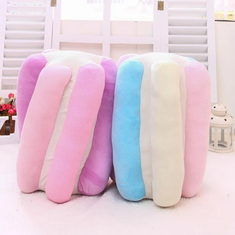 ZU 38cm Sweet Buns Donut Soft Toy Stuffed Cream Doughnut Plush Pillow Simulation Food Sofa Chair Cushion Kids Girl Gift 5
