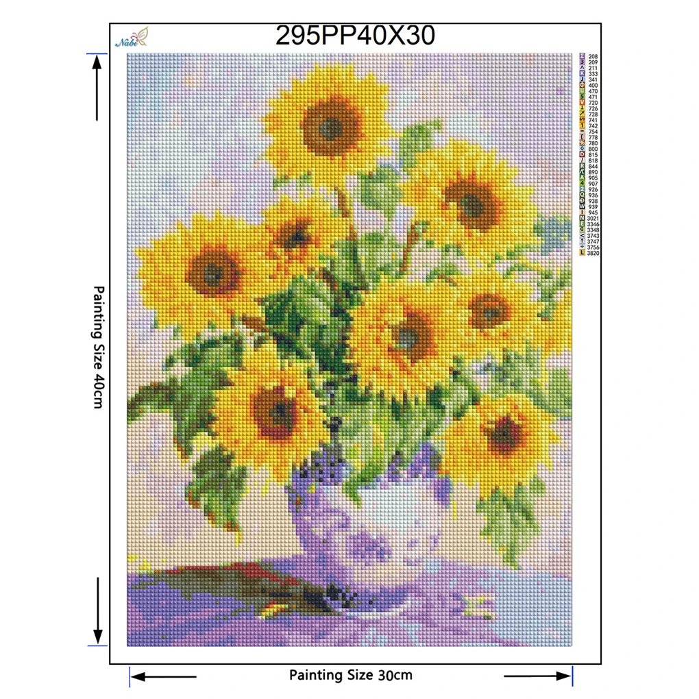 5D DIY Diamond Painting flower Full Square Sunflowers Diamond Embroidery Sale Cross Stitch Kit Rhinestones Garden Decor