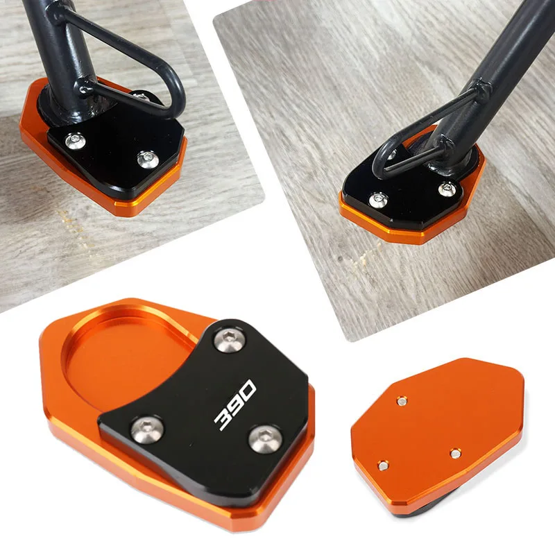 Motorcycle CNC Kickstand Extension Pad Support Plate Enlarge Stand