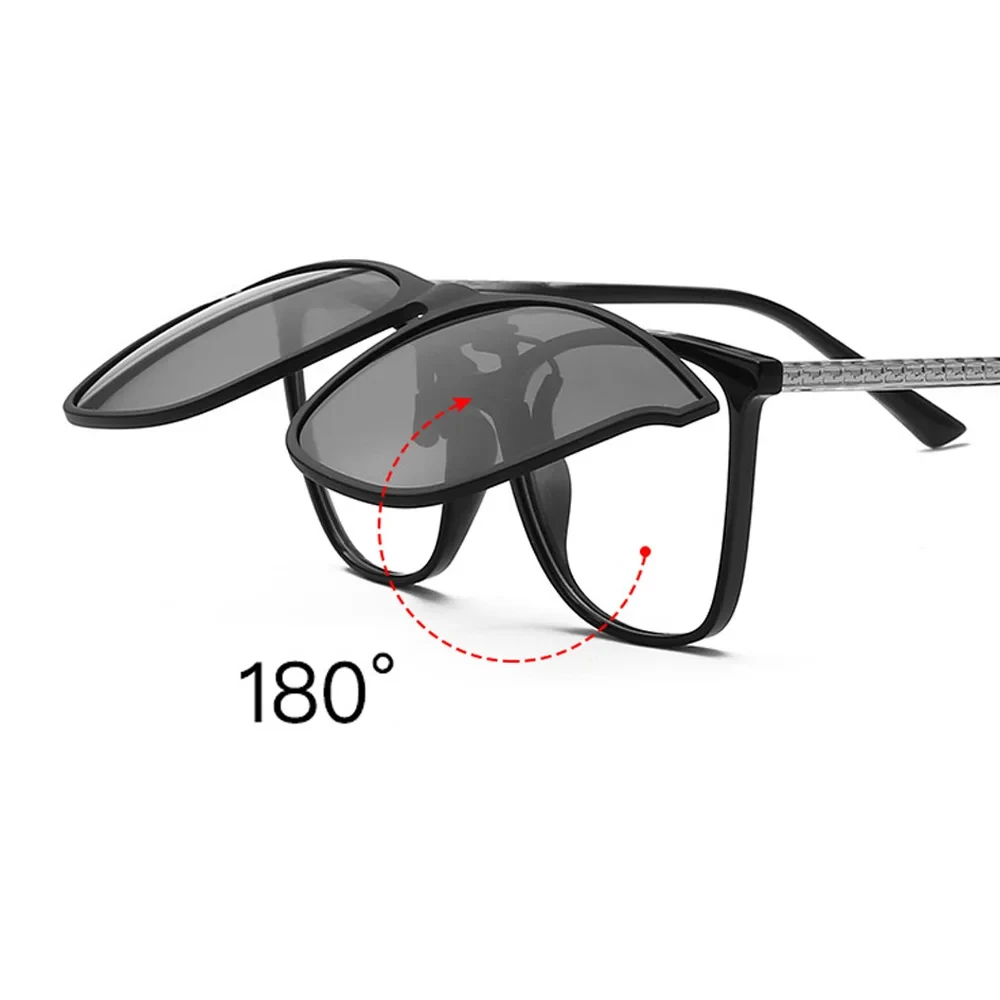 Driving Glasses Photochromic Sunglasses Night Vision Sunglasses Polarized Sunglasses Vintage Sunglasses Men Women Clip On Sunglasses Polarizing Color Changing Sunglasses Photochromic Vintage Clip Glasses Night Vision Driving Goggles