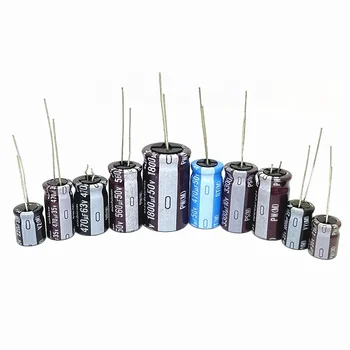 니치콘 고품질 전해질 캐패시터, 6.3V, 10V, 16V, 25V, 35V, 50V, 2.2, 4.7, 10, 22, 33, 47, 100, 220, 330, 470, 1000, 2200/3300/4700uF