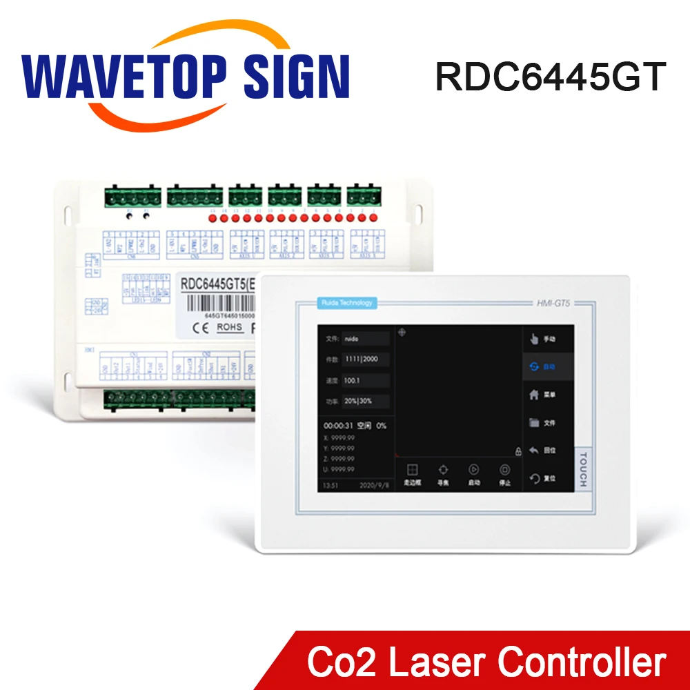 

WaveTopSign Ruida Controller RDC6445GT Co2 Laser Control System Upgrade for Co2 Laser Cutting and Engraving Machine