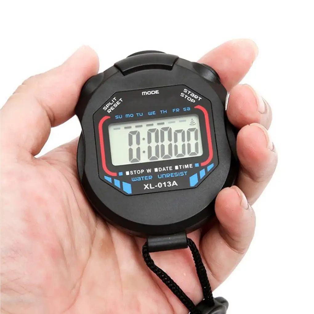 

Sports Stopwatch Countdown Calendar Shockproof Timer Timing Running