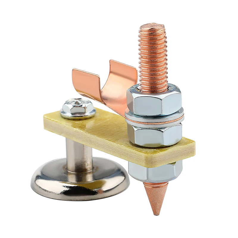 Enhanced Magnetic Ground Clamp for Metalworking and Welding Support