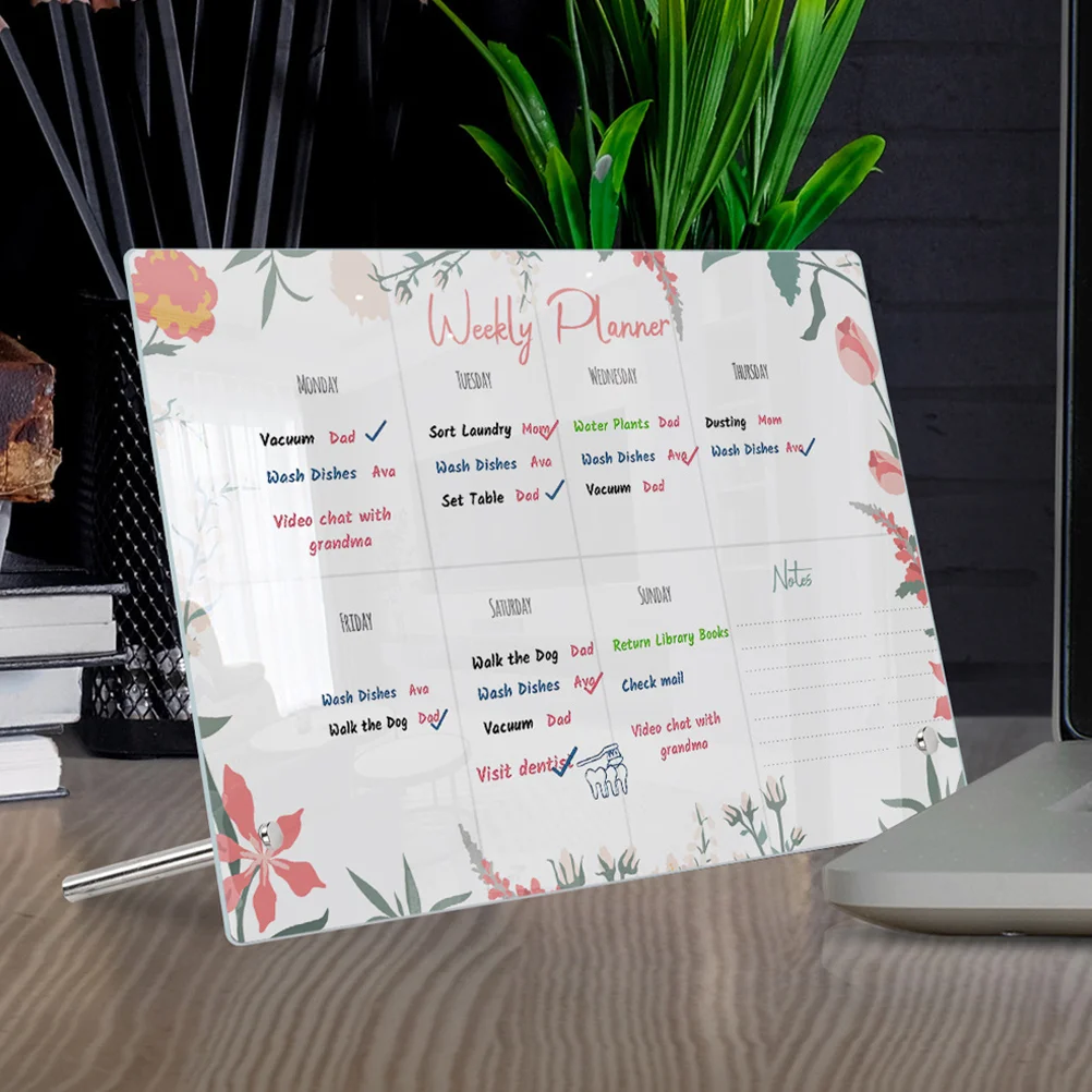 

Домашняя акриловая доска для записей сообщений прозрачный многофункциональный аксессуар для записей стилус