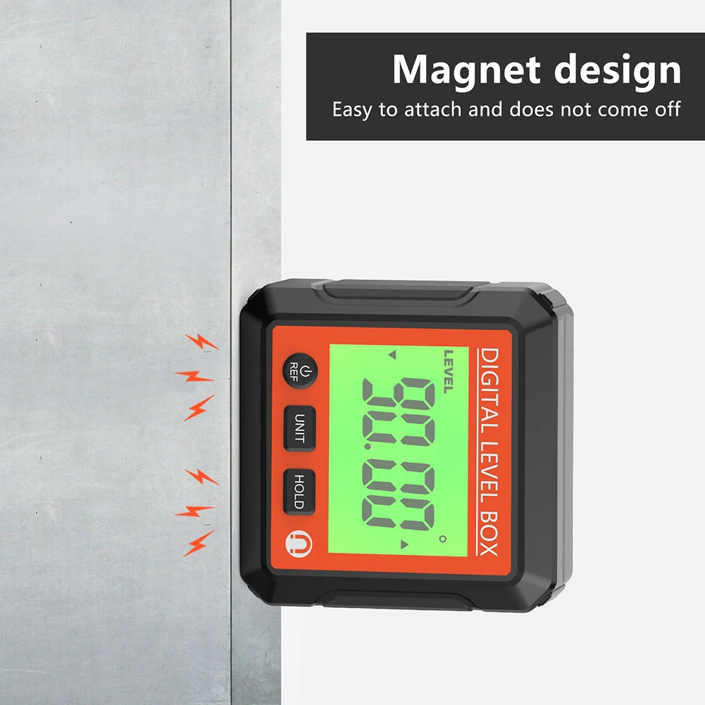 Digital Angle Protractor Inclinometer Magnetic Level Meter Angle Bevel Tester Gauge Cube Level Box Measuring Tools digital angle protractor level gauge