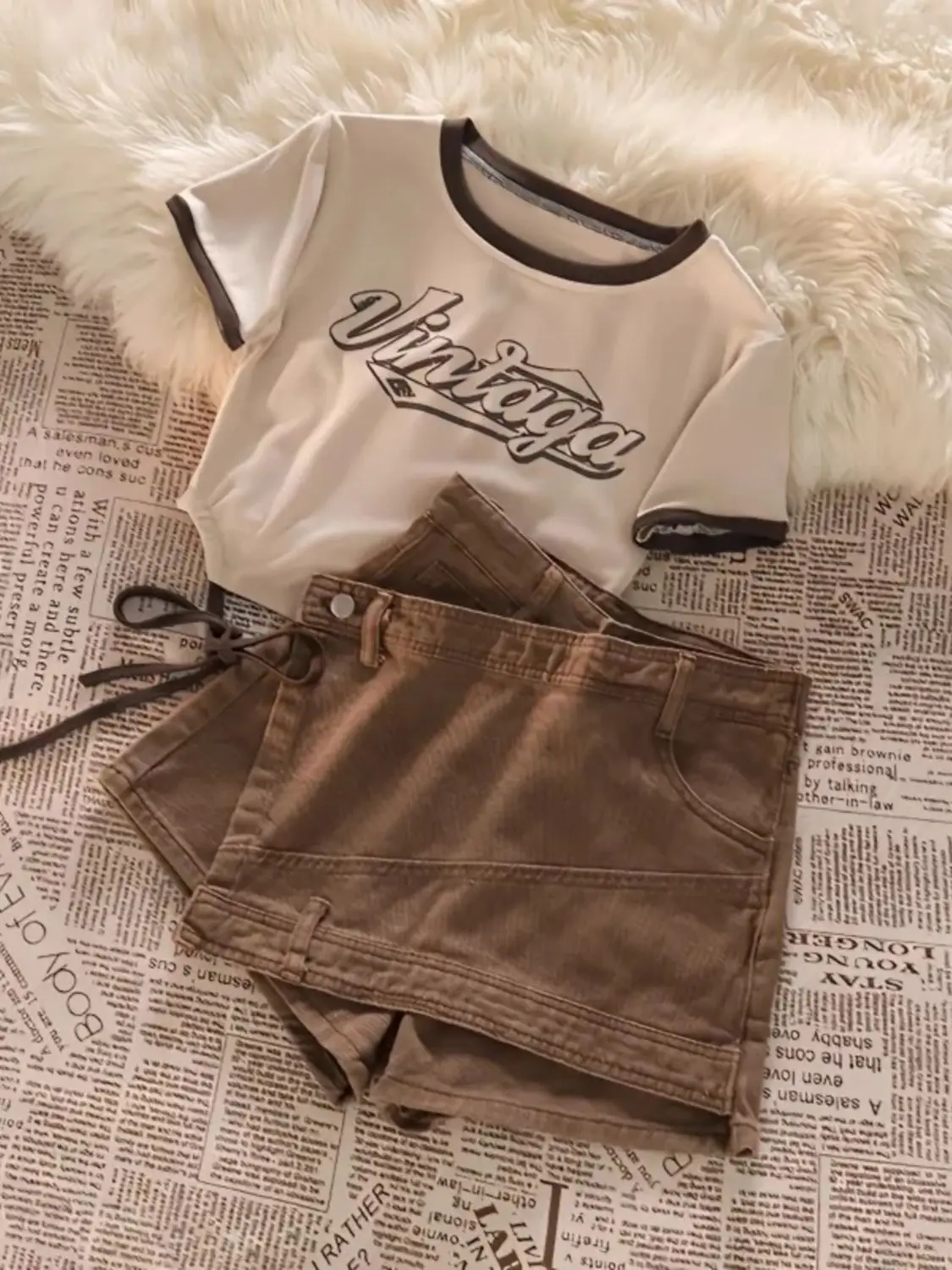 

Childrens Sets Short Sleeve Fashion Clothing Summer Fashion Girl Two Pieces Children Skirt Shorts 2024 Cool Round Collar