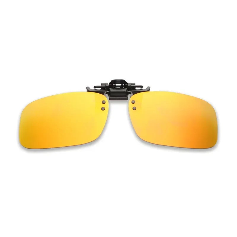 4 Color Grey Lenses Polarized Sunglasses Clip on Flip Up UV 380 Driving Fishing Night Vision Glasses Clips Driving Glasses
