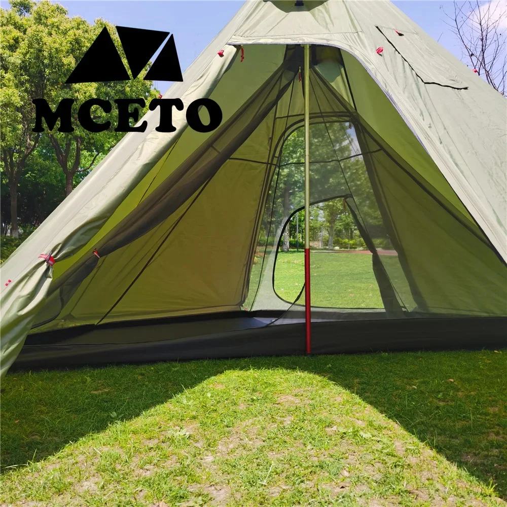 320/400 Pyramid Teepee Mest Tent Ultralight Outdoor Mosquito Net Pentagon Rodless Inner Tent For Camping Backpacking Hiking camping tent portable tent