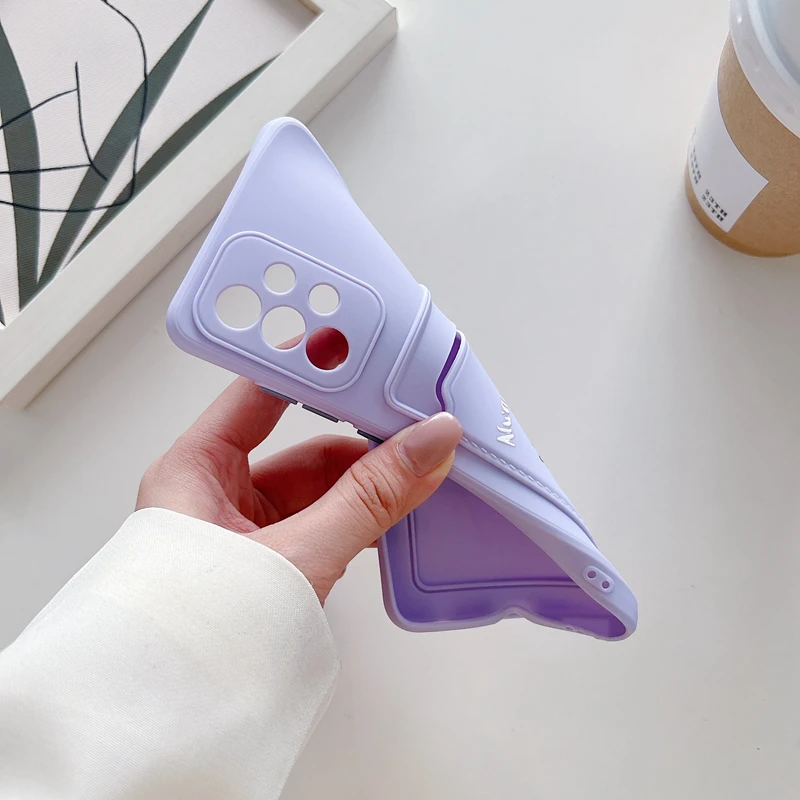 Cartoon Card Slot Holder Wallet Phone Case with Back Cover