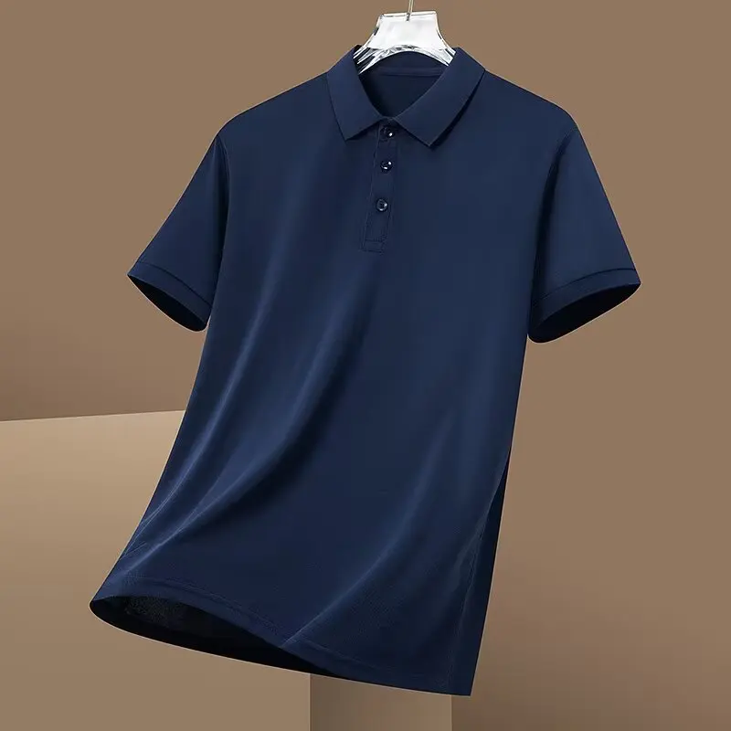 الصيف عارضة قصيرة الأكمام بلون قميص بولو الرجال زا...