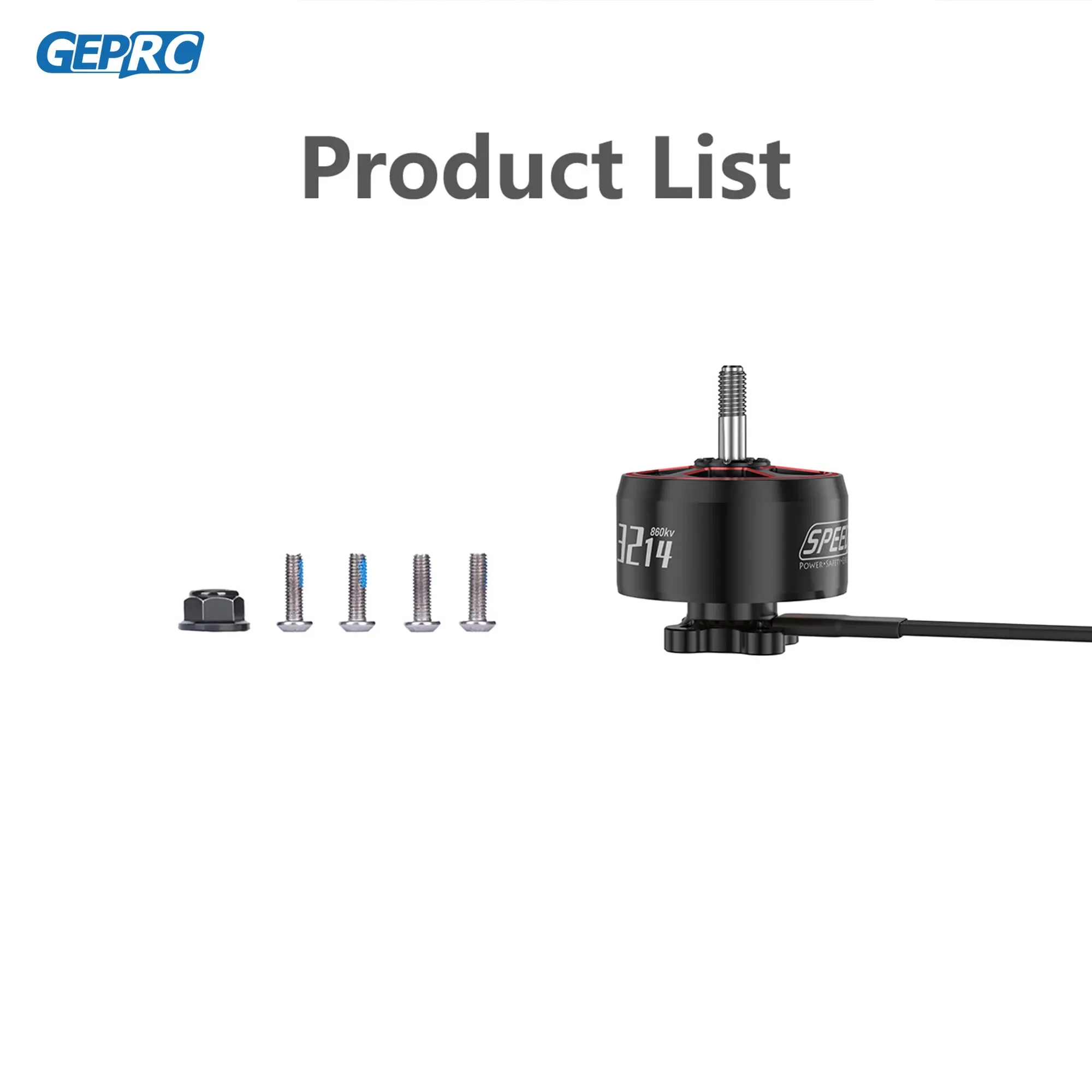 GEPRC SPEEDX2 3214 860KV Motor 9-10 Inch Long Range FPV Drone 6S Brushless Motor FPV RC Multicopter Racing Drone Parts DIY PART