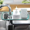 ECOCO Faucet Sponge Soap Drainage Storage Rack Sink Adjustable Dish Cloth Drain Holder Bathroom Kitchen Organizer Shelves Racks 1