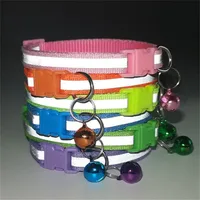 Pet Accessories Dog Cat Collar Bell Colorful Reflective Pattern Adjustable Collars For Puppy Kitten  Small Animal 5