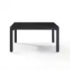Piermont Modern Metal Outdoor Sectional Coffee Table in Black Sleek and simple UV and rust resistant  Metal (steel) 100% 5