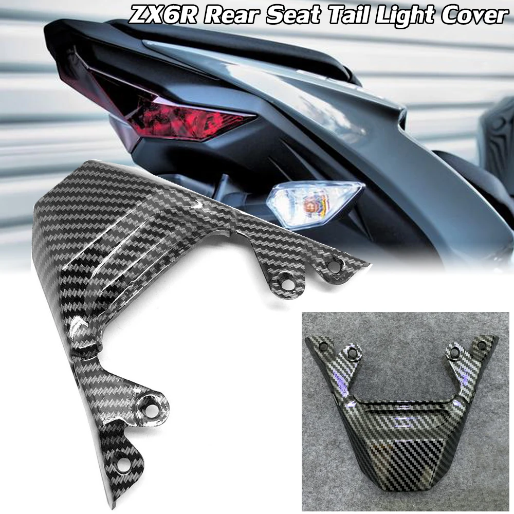

For Kawasaki ZX6R ZX-6R ZX 6R 636 2019 2020 2021 2022 Rear Seat Tail Light Cover Fairing Cowl Panel Carbon Fiber Motorcycle Part