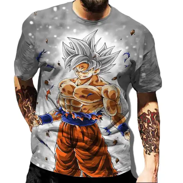 Fashion Clothes Dragon- Balls T Shirts Anime Vegeta Tshirt Men's T-Shirt Classic Man Clothes Harajuku Graphic Printed Clothing TX-091