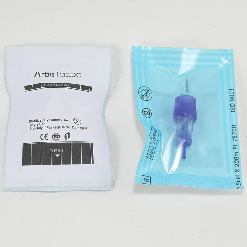 20Pcs Disposable Tattoo Needles Cartridge Round Liner Disposable Sterilized Safety Tattoo Needle For Tattoo Machines Supplies