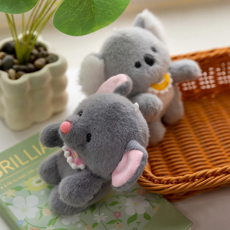 Hot Wholesale Cute Animal Plush Toy Computer Decoration 13cm Dressing Doll Office Work Partner Colleagues Giving Gifts
