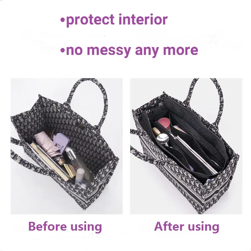 【Soft and Light】Bag Organizer Insert For Bur berry Freya Organiser Divider Shaper Protector Compartment
