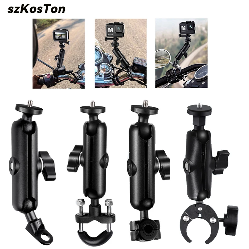 URPIZY Support Plat Caméra Guidon Vélo - Compatible GoPro Insta360 Pour Vélo Route Et VTT