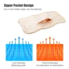 Castor Oil Pack Wrap Reusable Organic Cotton Castor Oil Packs with Adjustable Elastic Strap Castor Oil Compress Packs for Body 4