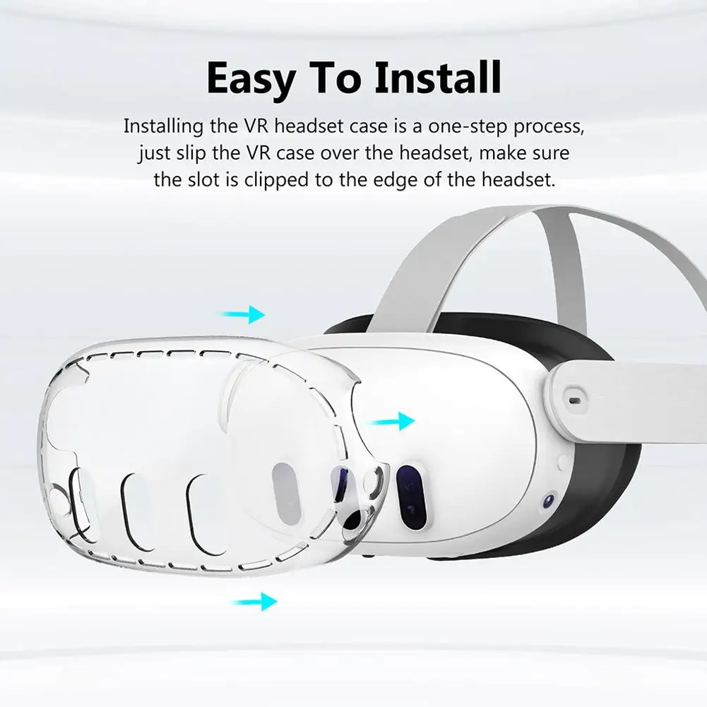 

For Me Ta Quest 3 Vr Glasses Host Protective High-definition And Transparent Tpu Cover For Quest3 F7n1