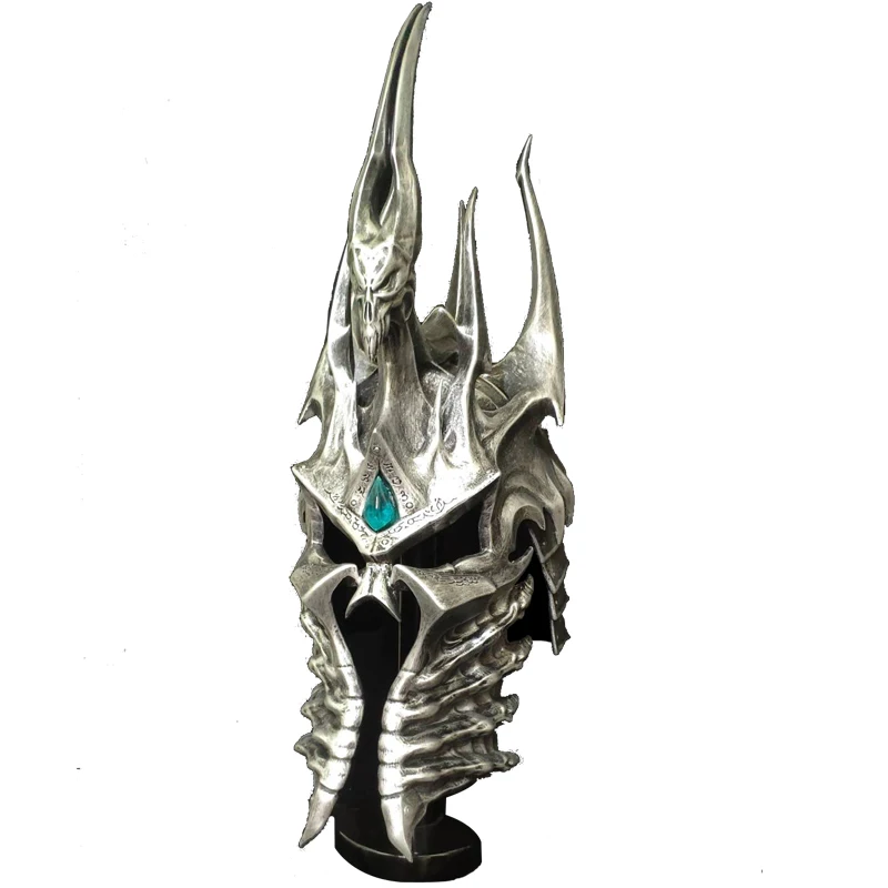 

1:1 World of Warcraft Lich King Arthas's Helm of Domination Frostmourne Role Play POLYSTONE Weapon Prop helmet