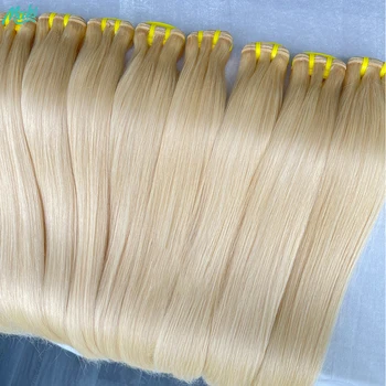 #613 Blonde Colored Straight Human Hair Bundles 1/2/3/4 Pcs 10-30 Inch 100% Raw Virgin Human Hair Weave Extensions For Women 1